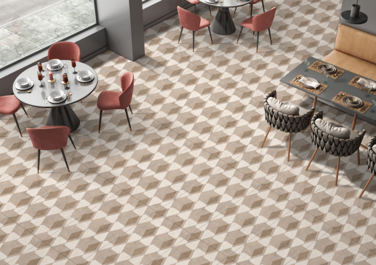 Tile Design for Cafés and Restaurants: Balancing Aesthetics with High Footfall