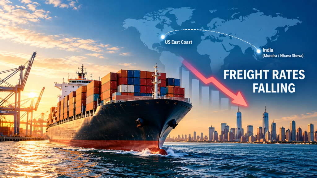 India–US East Coast Freight Is Falling Fast: What US Tile Importers Should Do Now
